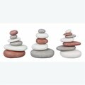 Youngs Resin Small Stacked Wellness Rock, 3 Assorted Color 12510